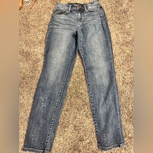 Judy Blue Women's Distressed Skinny Jeans - Blue